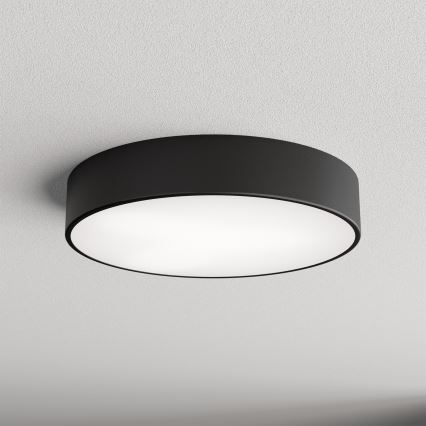 Plafonieră pentru baie CLEO cu senzor, 3xE27/24W/230V, Ø 40 cm, negru, IP54