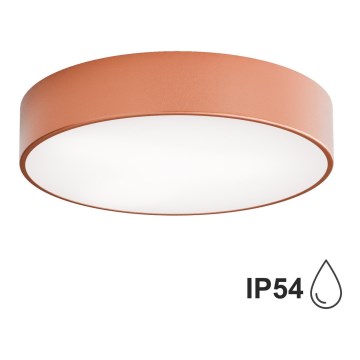 Plafonieră pentru baie cu senzor CLEO, 3x E27, 24 W, 230 V, Ø 40 cm, finisaj cupru, IP54