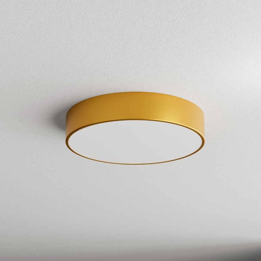 Plafonieră pentru baie cu senzor CLEO 3xE27/24W/230V pr. 40 cm auriu IP54