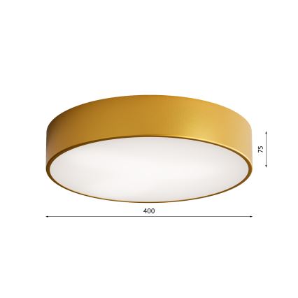 Plafonieră pentru baie cu senzor CLEO 3xE27/24W/230V pr. 40 cm auriu IP54