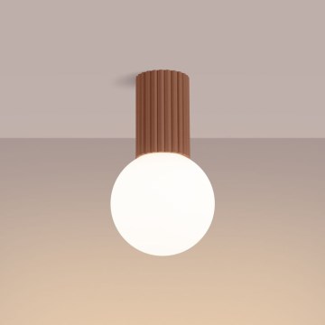 Plafonieră pentru baie HALO 1xG9/8W/230V d. 12 cm IP44 maro