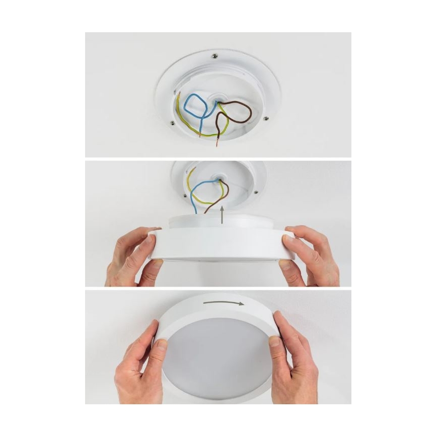 Plafonieră pentru baie LED/13W IP44 AVIAR 230V Paulmann 78923