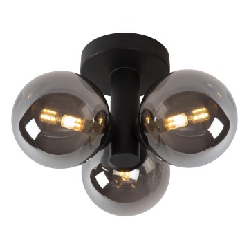 Plafonieră pentru baie Lucide 74116/03/30 TRUDY 3xG9/40W/230V IP44 negru