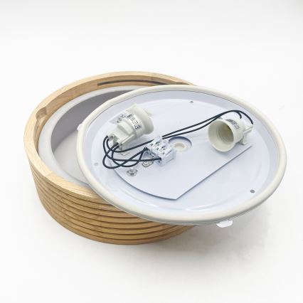 Plafonieră pentru baie NATURAL MODERN 2xE27/15W/230V IP54 Ø 27,5 cm pin