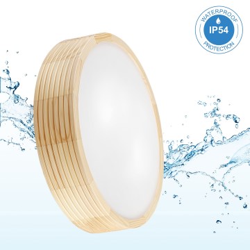 Plafonieră pentru baie NATURAL MODERN 3xE27/15W/230V IP54 Ø 37,5 cm pin