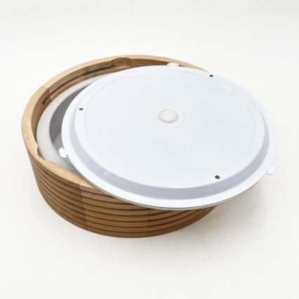 Plafonieră pentru baie OAK 2xE27/15W/230V IP54 stejar Ø 27 cm
