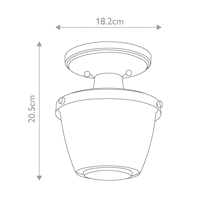 Plafonieră pentru baie Quoizel DUBLIN 1xE27/40W/230V IP44 auriu