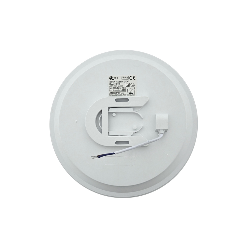 Plafonieră pentru baie RIMA LED, 10W, 230V, Ø 22,5 cm, IP44, albă