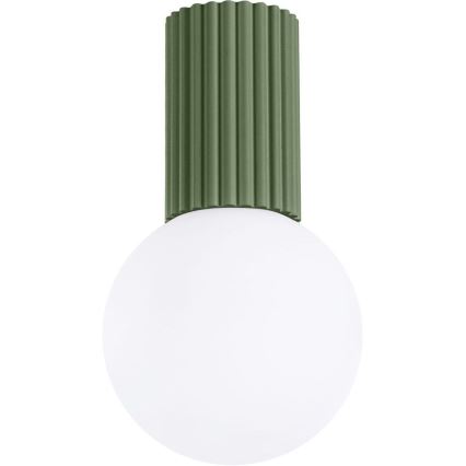 Plafonieră pentru baie HALO 1xG9/8W/230V d. 12 cm IP44 verde