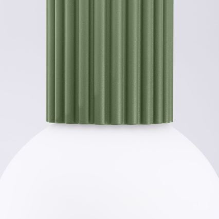 Plafonieră pentru baie HALO 1xG9/8W/230V d. 12 cm IP44 verde