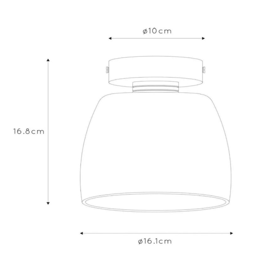 Plafonieră pentru baie TYLER 1xG9/33W/230V IP44 Lucide 30164/01/30