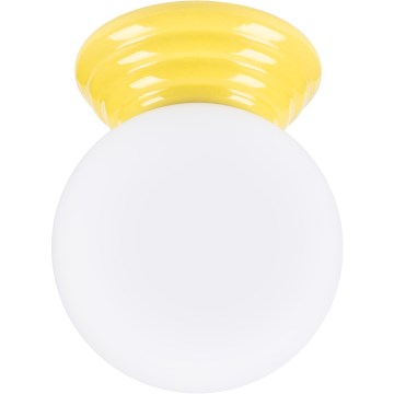 Plafonieră pentru baie ZORI 1xG9/8W/230V Ø 12 cm IP44 galbenă