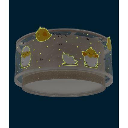 Plafonieră pentru copii BABY CHICK 2xE27/15W/230V Dalber 76876