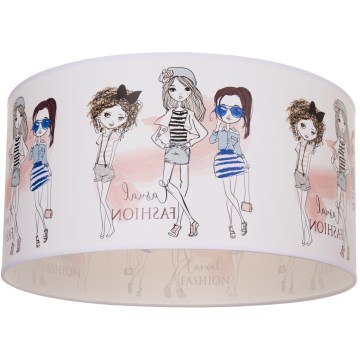 Plafonieră pentru copii GIRLS VIBES, 1xE27/60W/230V, Ø 40 cm, pentru fete