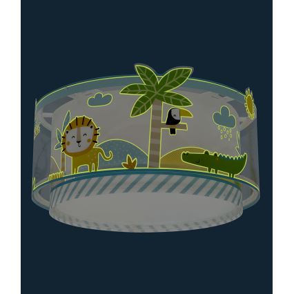 Plafonieră pentru copii JUNGLE 2xE27/15W/230V Dalber 76116