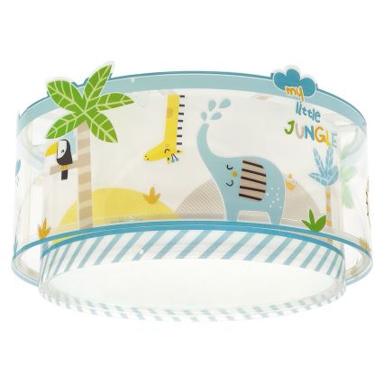 Plafonieră pentru copii JUNGLE 2xE27/15W/230V Dalber 76116