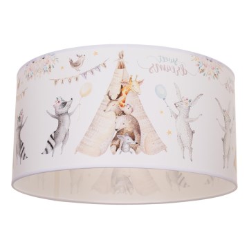Plafonieră pentru copii KIDS ROOM, 1x E27/60W/230V, Ø 40 cm, design cu animale