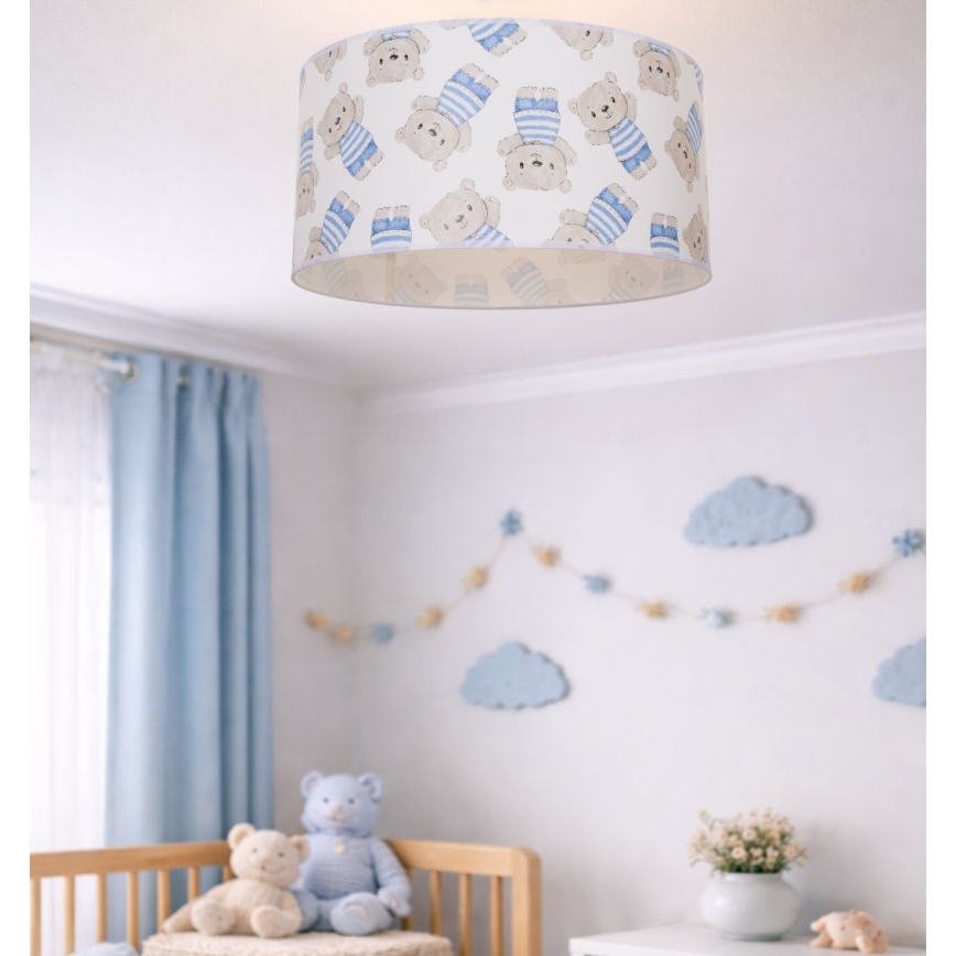 Plafonieră pentru copii KIDS ROOM, 1xE27/60W/230V, diametru 40 cm, ursuleț