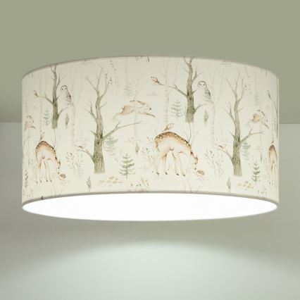 Plafonieră pentru copii KIDS ROOM, 1xE27/60W/230V, Ø 40 cm, cu animale