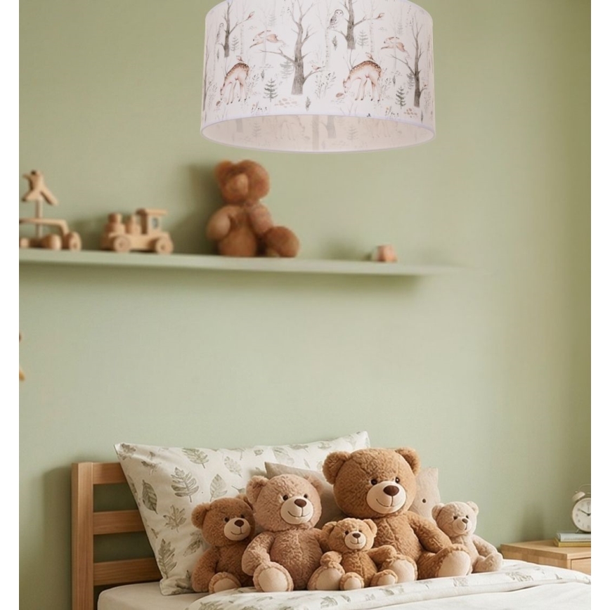 Plafonieră pentru copii KIDS ROOM, 1xE27/60W/230V, Ø 40 cm, cu animale