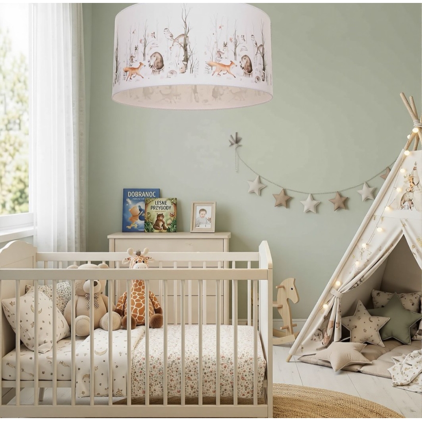 Plafonieră pentru copii KIDS ROOM 1xE27/60W/230V Ø 40 cm, cu animale