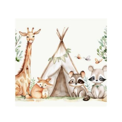 Plafonieră pentru copii KIDS ROOM, 1xE27/60W/230V, Ø 40 cm, cu animale