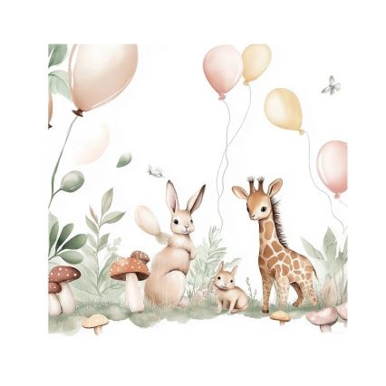 Plafonieră pentru copii KIDS ROOM, 1xE27/60W/230V, Ø 40 cm, cu animale