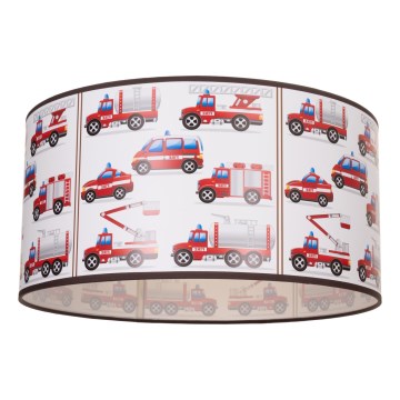 Plafonieră pentru copii KIDS ROOM 1xE27/60W/230V, Ø 40 cm, cu tematică pompieri