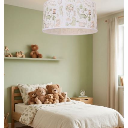 Plafonieră pentru copii KIDS ROOM, 1xE27/60W/230V, Ø 40 cm, dinozaur