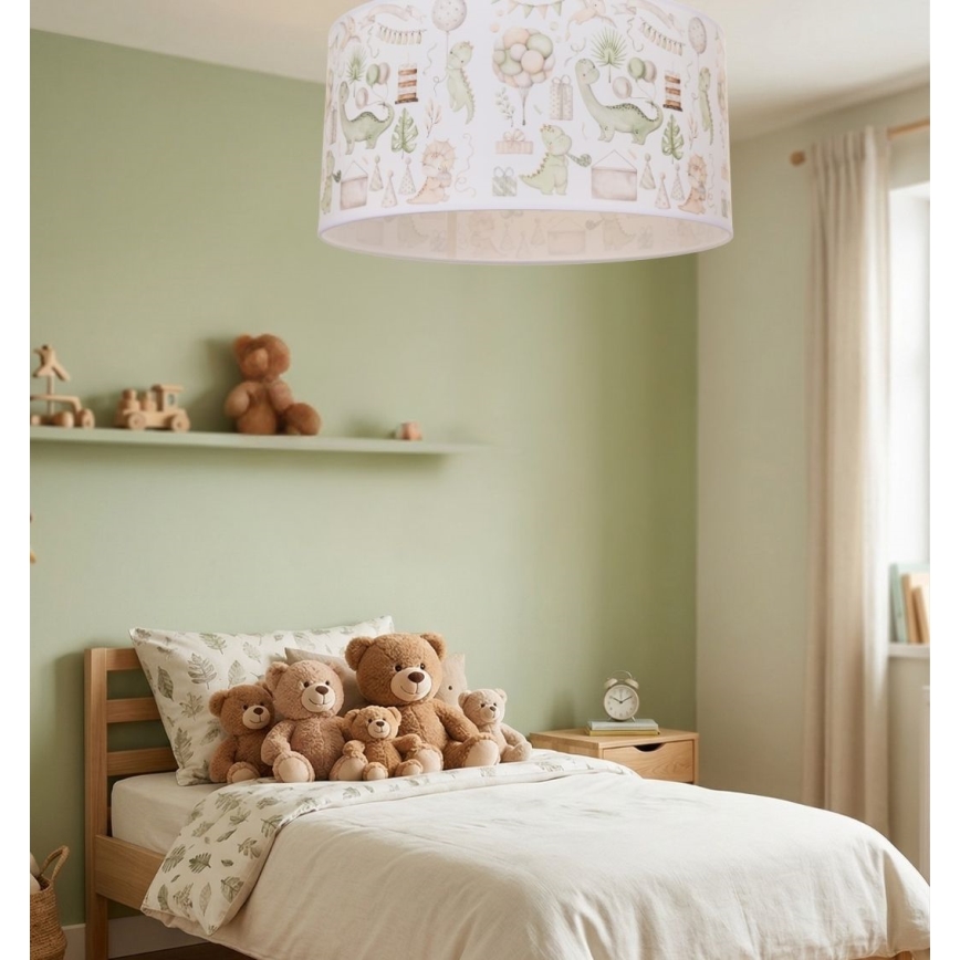 Plafonieră pentru copii KIDS ROOM, 1xE27/60W/230V, Ø 40 cm, dinozaur