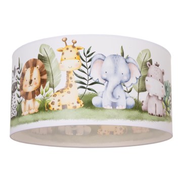 Plafonieră pentru copii KIDS ROOM 1xE27/60W/230V Ø 40 cm junglă