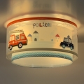 Plafonieră pentru copii POLICE 2xE27/60W/230V Dalber 60616