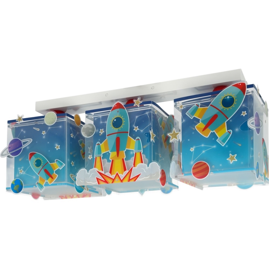 Plafonieră pentru copii ROCKET 3xE27/15W/230V Dalber 63353