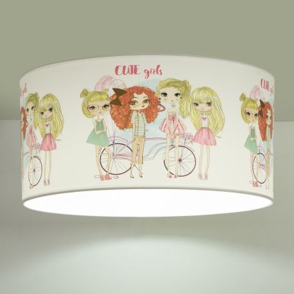 Plafonieră pentru fete GIRLS VIBES, 1xE27/60W/230V, Ø 40 cm