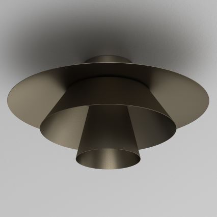Plafonieră PLATO 1xE27/15W/230V Ø 32 cm antracit