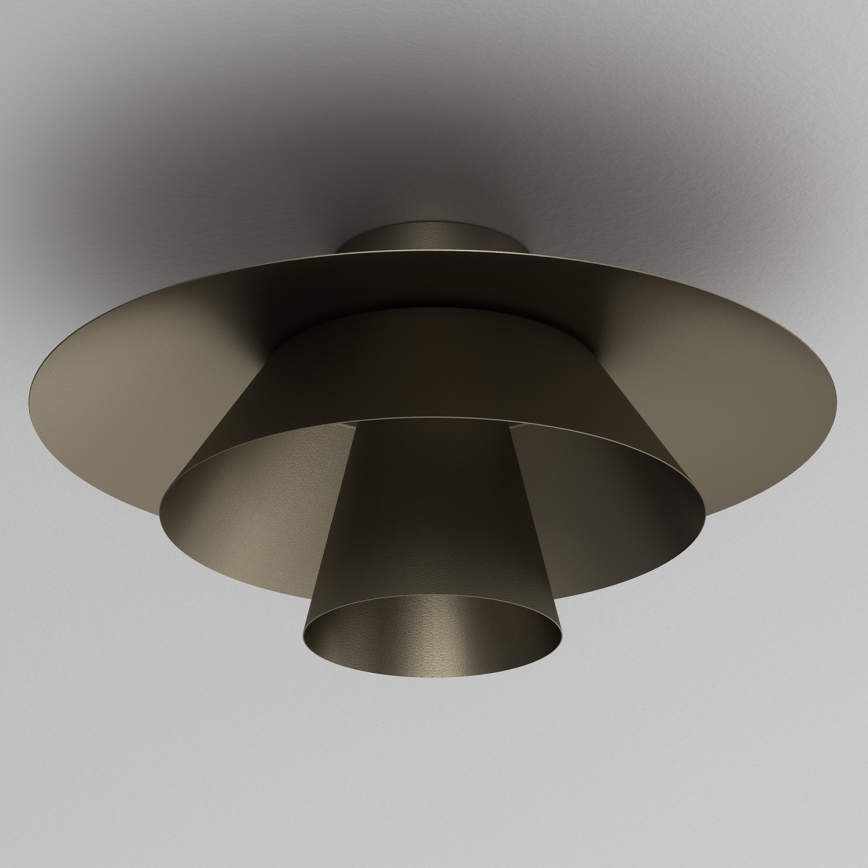 Plafonieră PLATO 1xE27/15W/230V Ø 32 cm antracit
