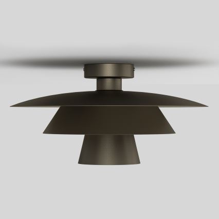 Plafonieră PLATO 1xE27/15W/230V Ø 32 cm antracit