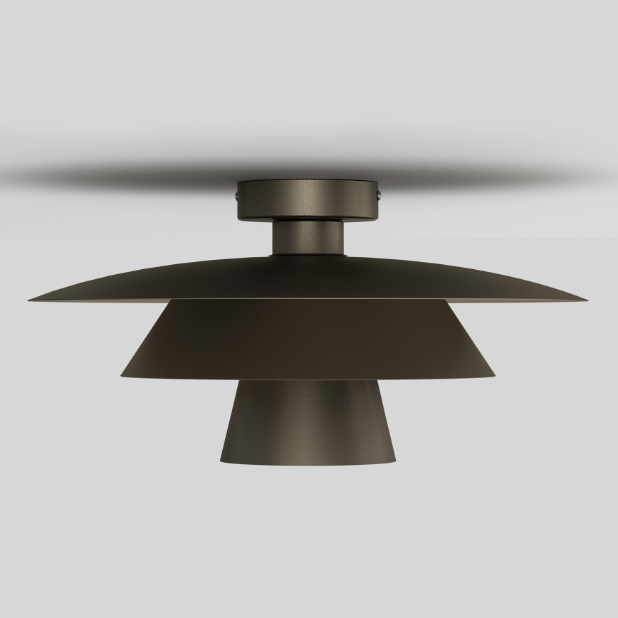 Plafonieră PLATO 1xE27/15W/230V Ø 32 cm antracit