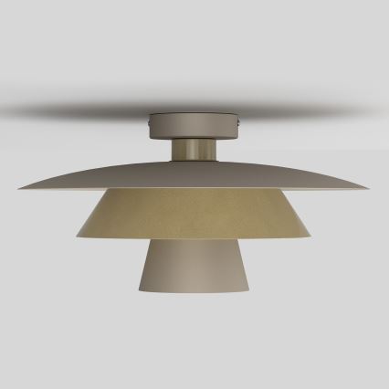 Plafonieră PLATO 1xE27/15W/230V, Ø 32 cm, bej/auriu