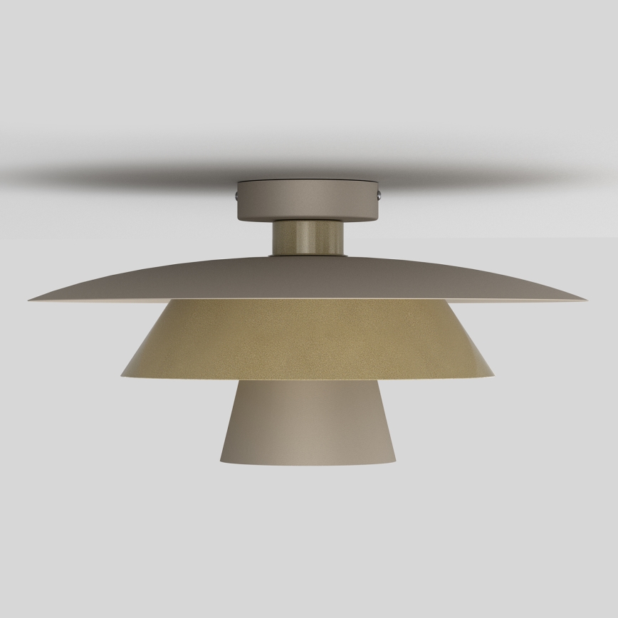 Plafonieră PLATO 1xE27/15W/230V, Ø 32 cm, bej/auriu