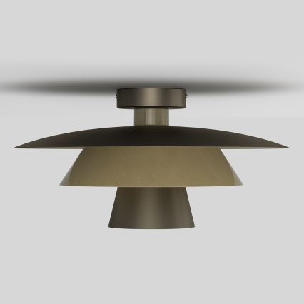 Plafonieră PLATO 1xE27/15W/230V, Ø 32 cm, bronz
