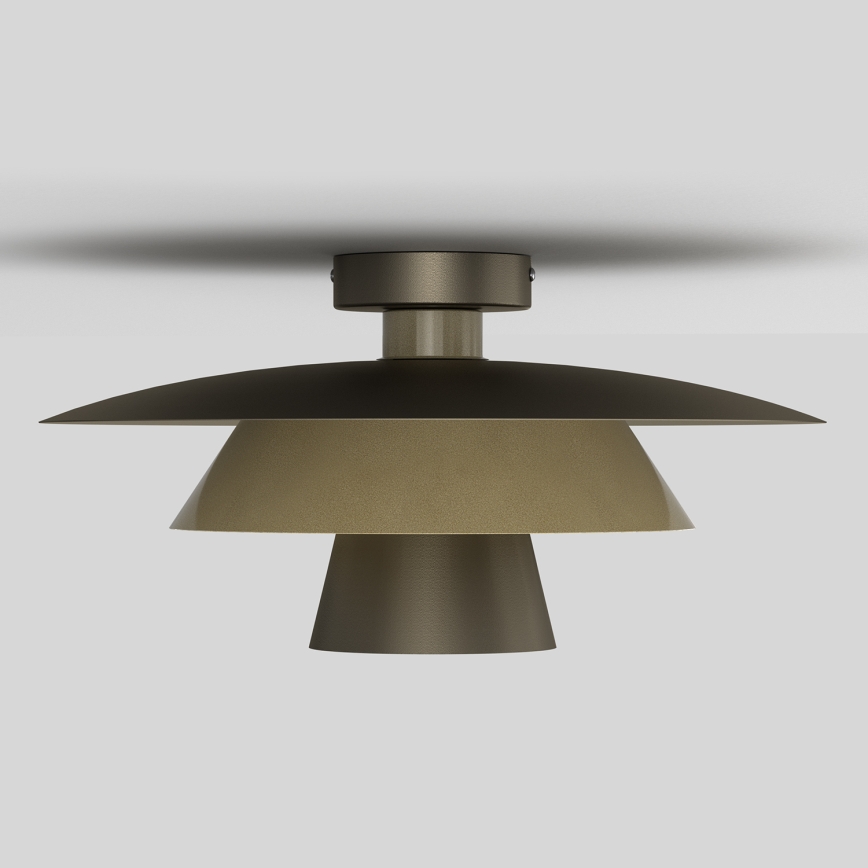 Plafonieră PLATO 1xE27/15W/230V, Ø 32 cm, bronz