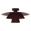 Plafonieră PLATO 1xE27/15W/230V Ø 32 cm burgundiu