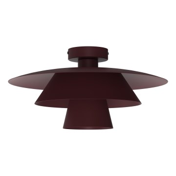 Plafonieră PLATO 1xE27/15W/230V Ø 32 cm burgundiu