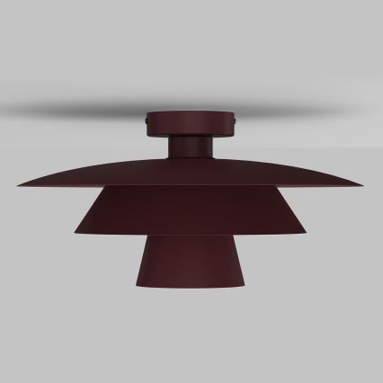 Plafonieră PLATO 1xE27/15W/230V Ø 32 cm burgundiu