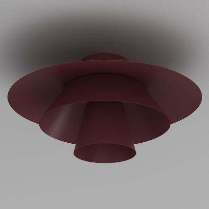 Plafonieră PLATO 1xE27/15W/230V Ø 32 cm burgundiu