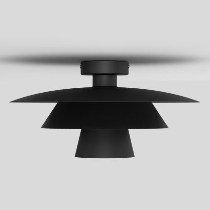Plafonieră PLATO 1xE27/15W/230V, Ø 32 cm, neagră