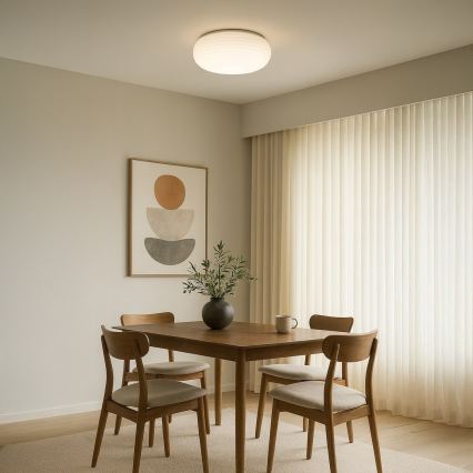 Plafonieră PULSO, 3xE27/15W/230V, Ø 42 cm, albă