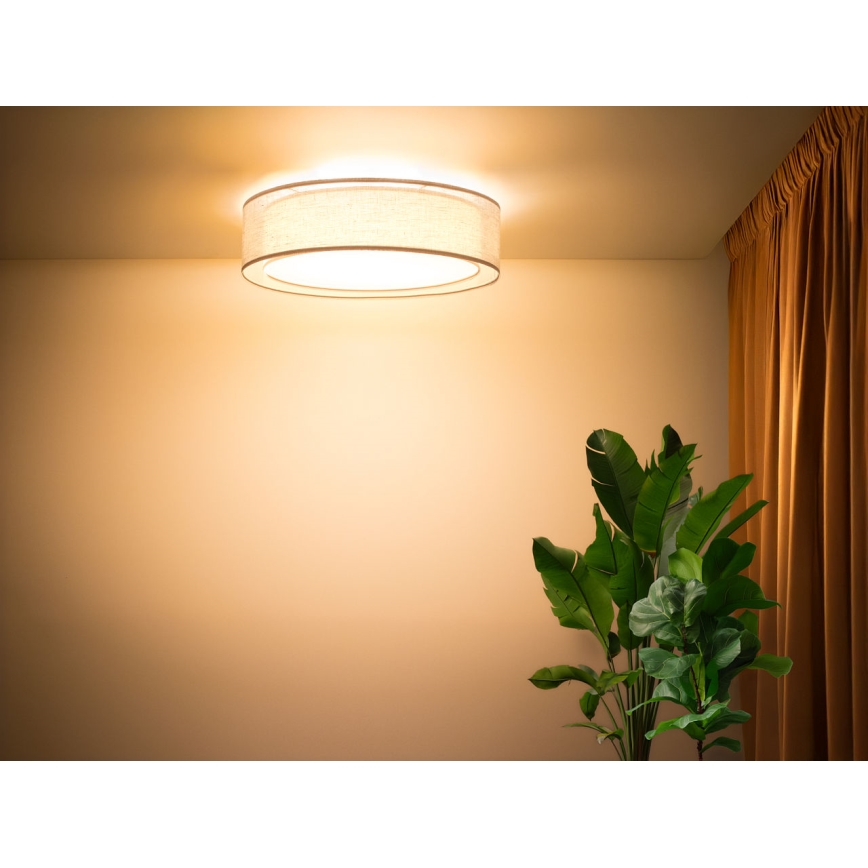 Plafonieră PURO, 2 x E27, 40 W, 230 V, Ø 60 cm, bej