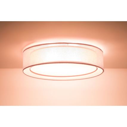 Plafonieră PURO 2xE27/40W/230V, Ø 50 cm, roz